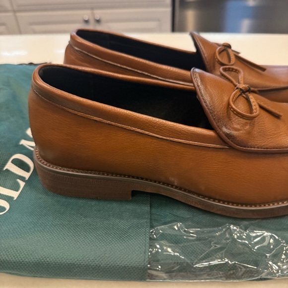 Old Money Hampton Men’s Brown Leather Loafers Slip On Size US 10.5 EU 44 NEW! - Picture 8 of 12